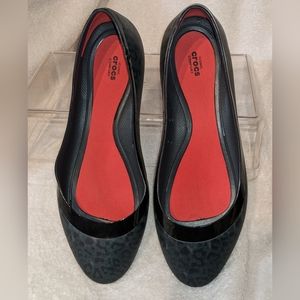 Size 11W Lina Croc‎ Ballet Flats